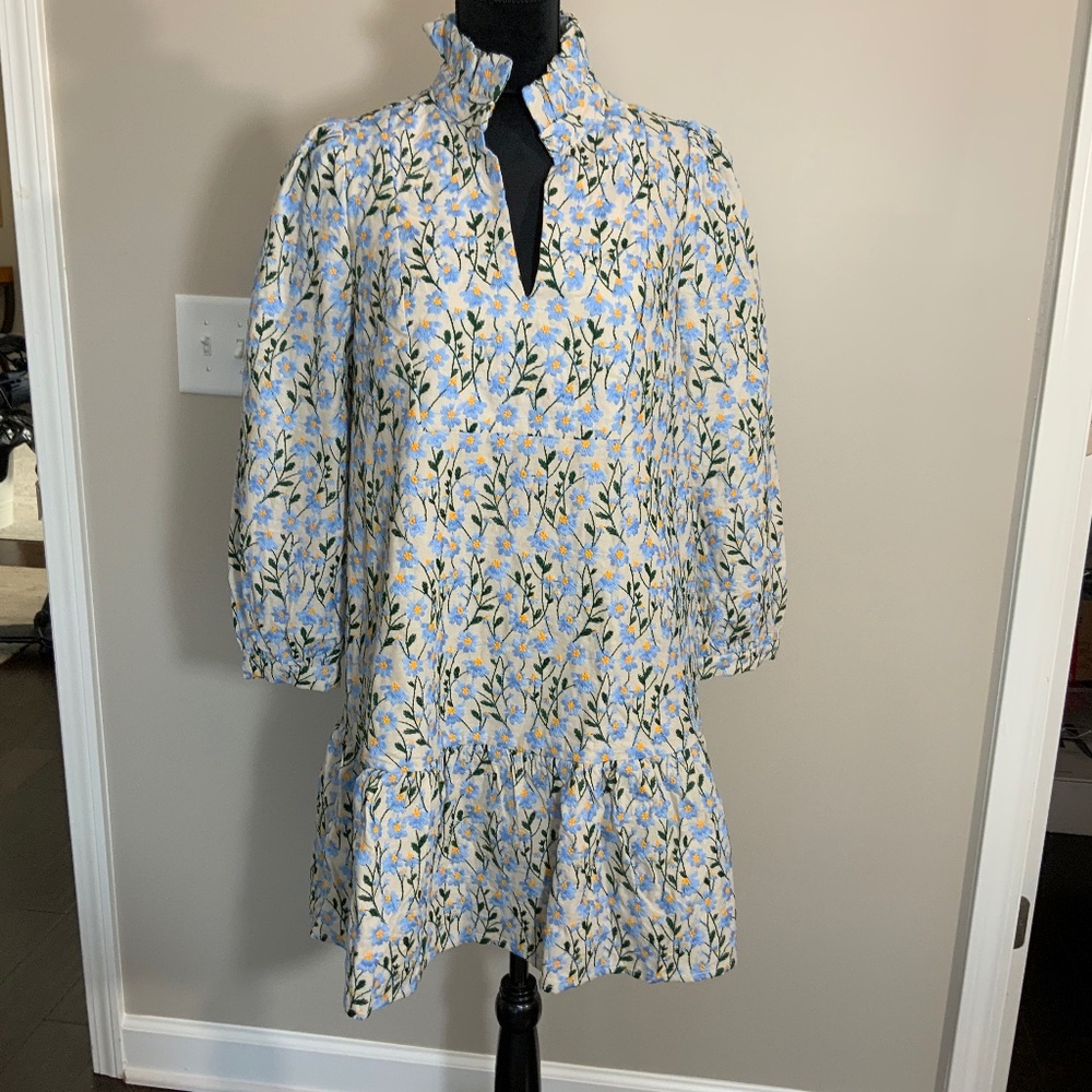 Tuckernuck NWT Womens Daisy Embroidered Palmerston Dress Size Medium (C110)